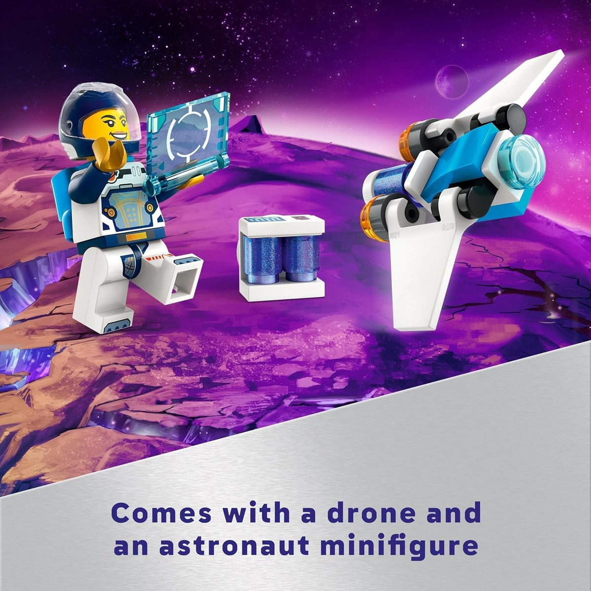 City Interstellar Spaceship Toy Set, Outer Space Building Toys for 6 plus Year Old Boys, Girls & Kids, with Astronaut Minifigure for Imaginative Play, Birthday Gift Idea 60430