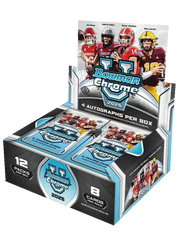2025 Bowman Chrome University Football Jumbo 8 Box Case