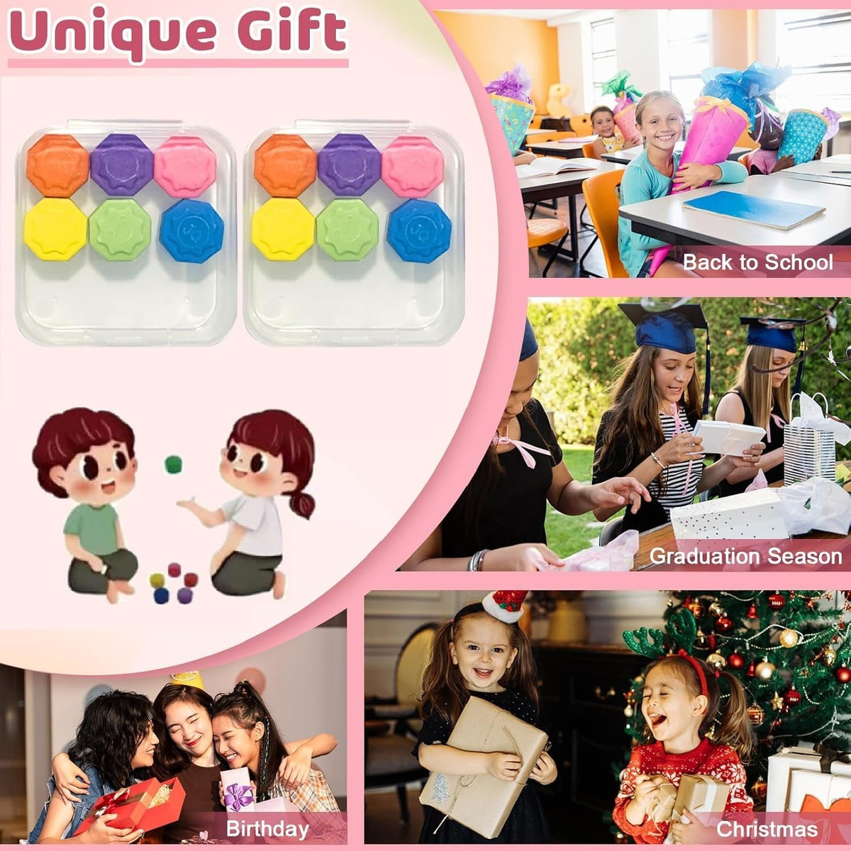 Gonggi Game, Gonggi Korean Game, Gonggi Stones, Gongii Game, Korean Traditional Reflex Challenge Play Game, Stone Catching Hand Eye Coordination Games Toys for Kids Adults (2 Box)