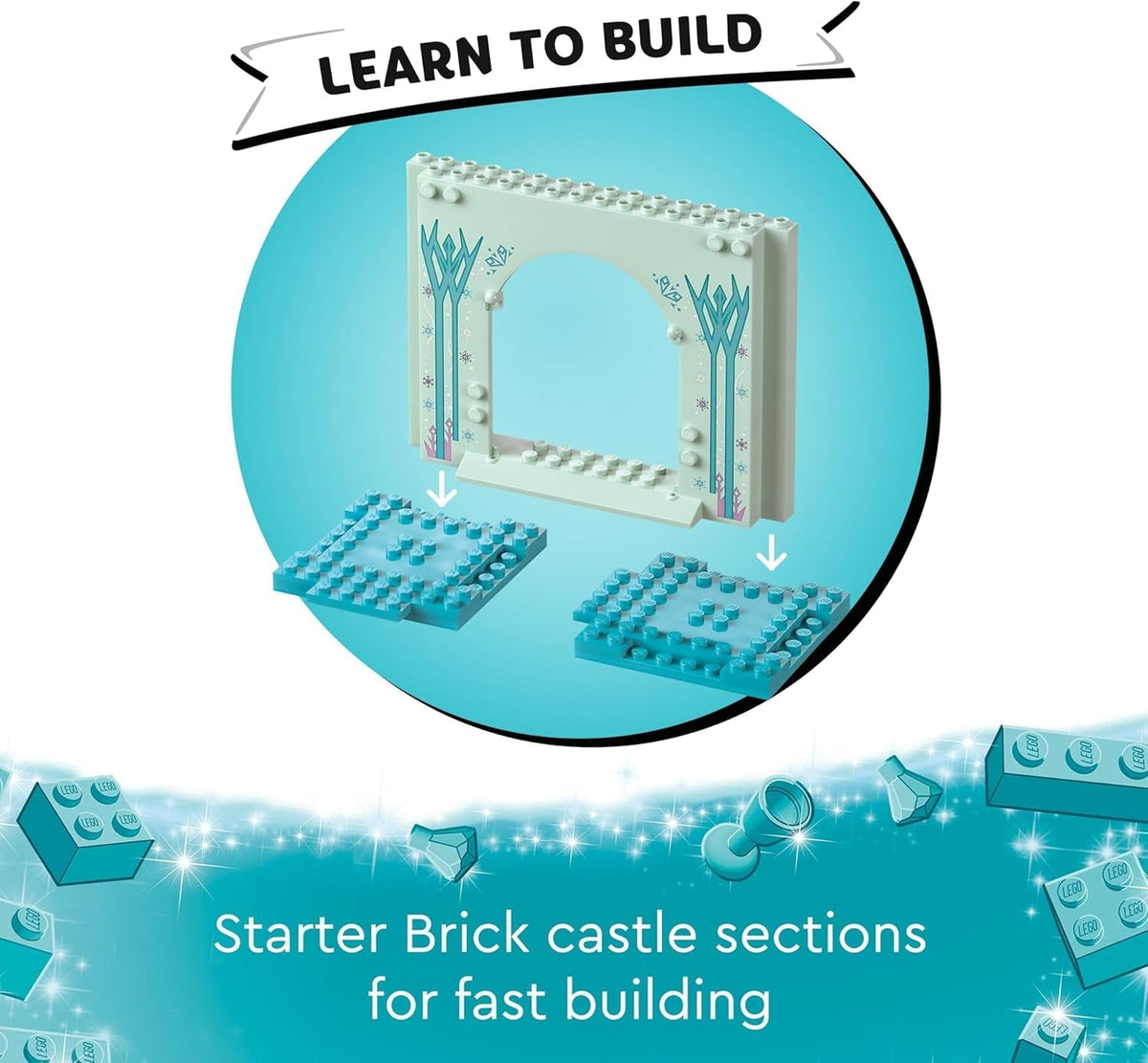 ǀ Disney Princess Elsa’S Frozen Castle Buildable Toy for 4 plus Year Old Girls and Boys, Includes Princess Elsa and Anna Mini-Doll Figures and 2 Animal Toys, Fun Birthday Gift 43238