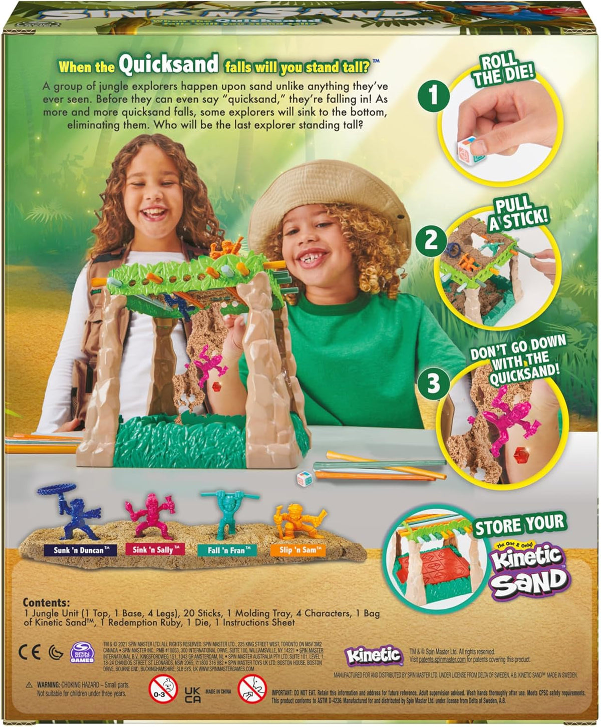 Sink N’ Sand, Quicksand Kids Board Game with Kinetic Sand for Sensory Fun and Learning – Easy Toy Gift Idea, for Preschoolers and Kids Ages 4 and Up