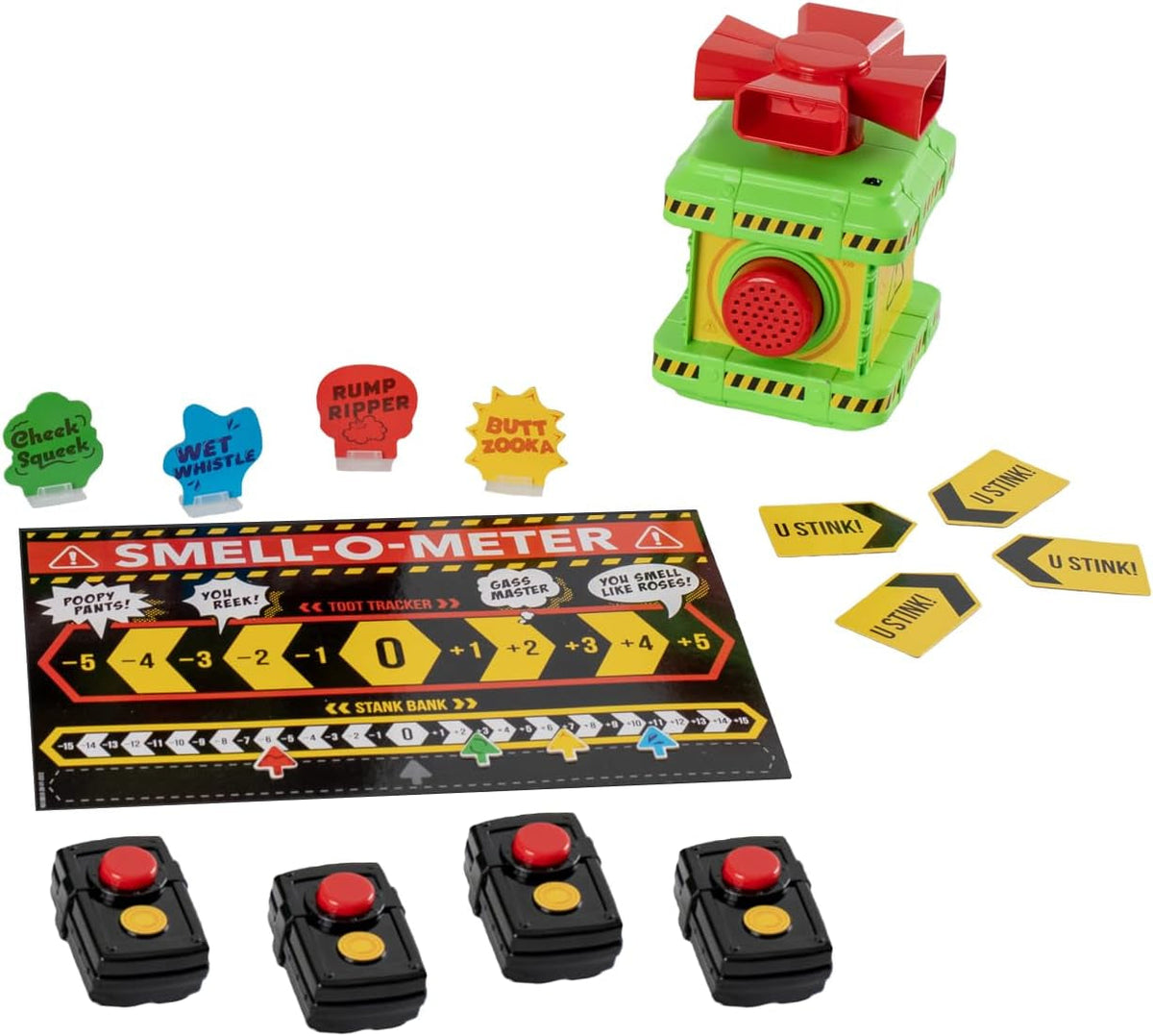 Games: Warning: This Game Farts | Sniff Out the Stinker to Win! | for 3-4 Players | for Ages 6 +, Black