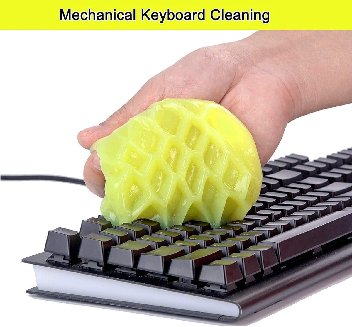 Keyboard Cleaner Universal Dust Cleaning Gel for Keyboard Reusable PC Laptop and Computer Vacuums Cleaners Accessories Dust Removal Gel Home Office Electronic Kit Computer Putty