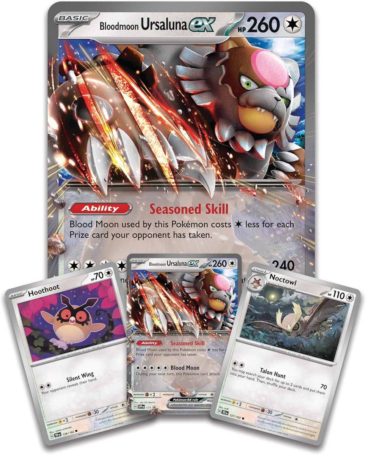 TCG: Bloodmoon Ursaluna Ex Box (1 Foil Promo Card, 2 Foil Cards, 1 Oversize Foil Card & 4 Booster Packs)