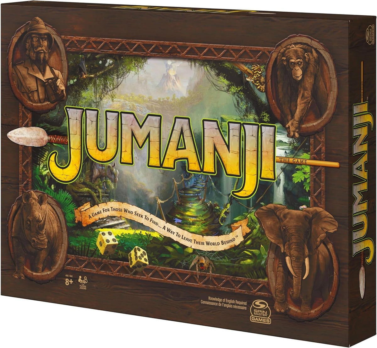 Jumanji the Game, the Classic Adventure Board Game for Kids and Families Aged 8 and Up