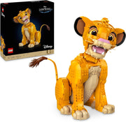 ǀ Disney Young Simba the Lion King, Collectible Animal Figure Building Set, Model Kit for Adults to Build, Home or Office Décor, Nostalgic Gift Idea for Women, Men, Her, Him and Fans 43247