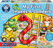 My First Snakes & Ladders Game for Kids - Large Toddler Games W/Giant Colourful 3D Playing Pieces - Children'S and Kids Board Games Age 3-6 Years - for 2-4 Players