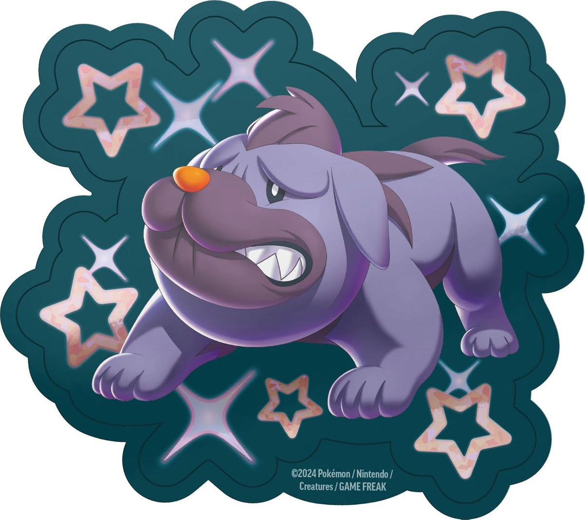 TCG: Scarlet & Violet—Paldean Fates Tech Sticker Collection – Maschiff (1 Foil Promo Card & 3 Booster Packs)