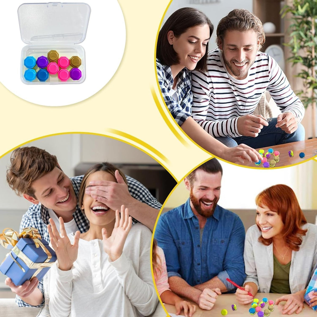10Pcs Gonggi Stones Korean Games, Gong Gi Weighted Ddakji Game with Many Small Gong-Gi Stones, Funny Stone Throwing Games Gong Gi Set for Family Travel Party