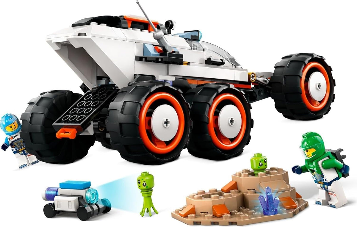 City Space Explorer Rover and Alien Life Building Toys Set for 6 plus Year Old Boys, Girls & Kids with Astronaut Minifigures, Toy Robot and Alien Figures for Imaginative Play, Birthday Gift 60431