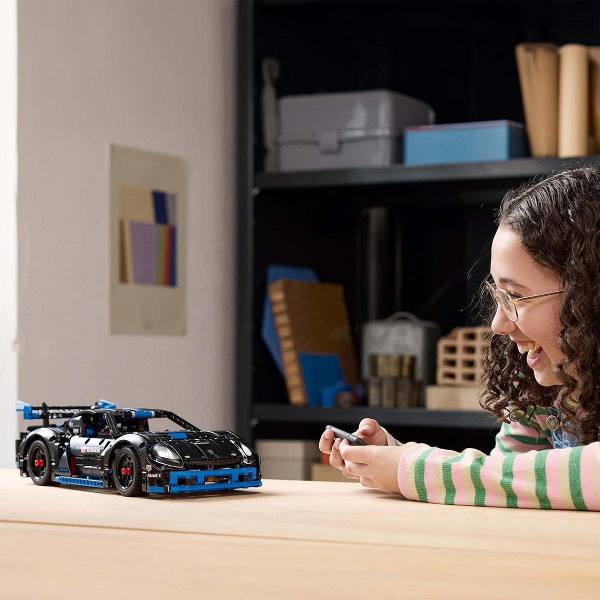 Technic Porsche GT4 E-Performance Race Car Toy for 10 plus Year Old Boys & Girls, Model Vehicle with Remote Control Action, Kids' Bedroom Decoration, Birthday Gift Idea 42176