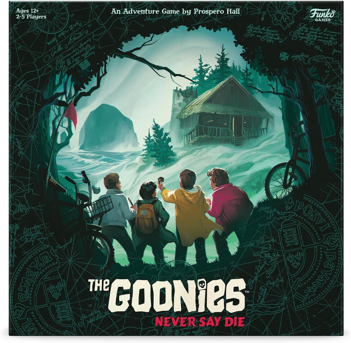 : the Goonies - Never Say Die | Classic Role Playing Strategy Board Game | Includes 8 Miniature Characters | for 2-5 Players Ages 12+