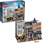 10255 Creator Assembly Square Set, Massively Modular Model Building Kit with Shops, Roof Terrace, 8 Minifigures and Much More, for Ages 16 Plus