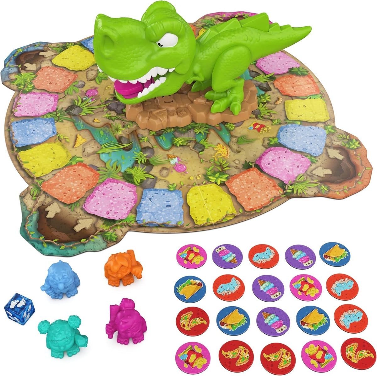 Snack-O-Saurus Rex – an Interactive Board Game for Snack Lovers & Dino Fans, Funny Family Game, Board Game for Family Game Night, for Kids Aged 5 & Up