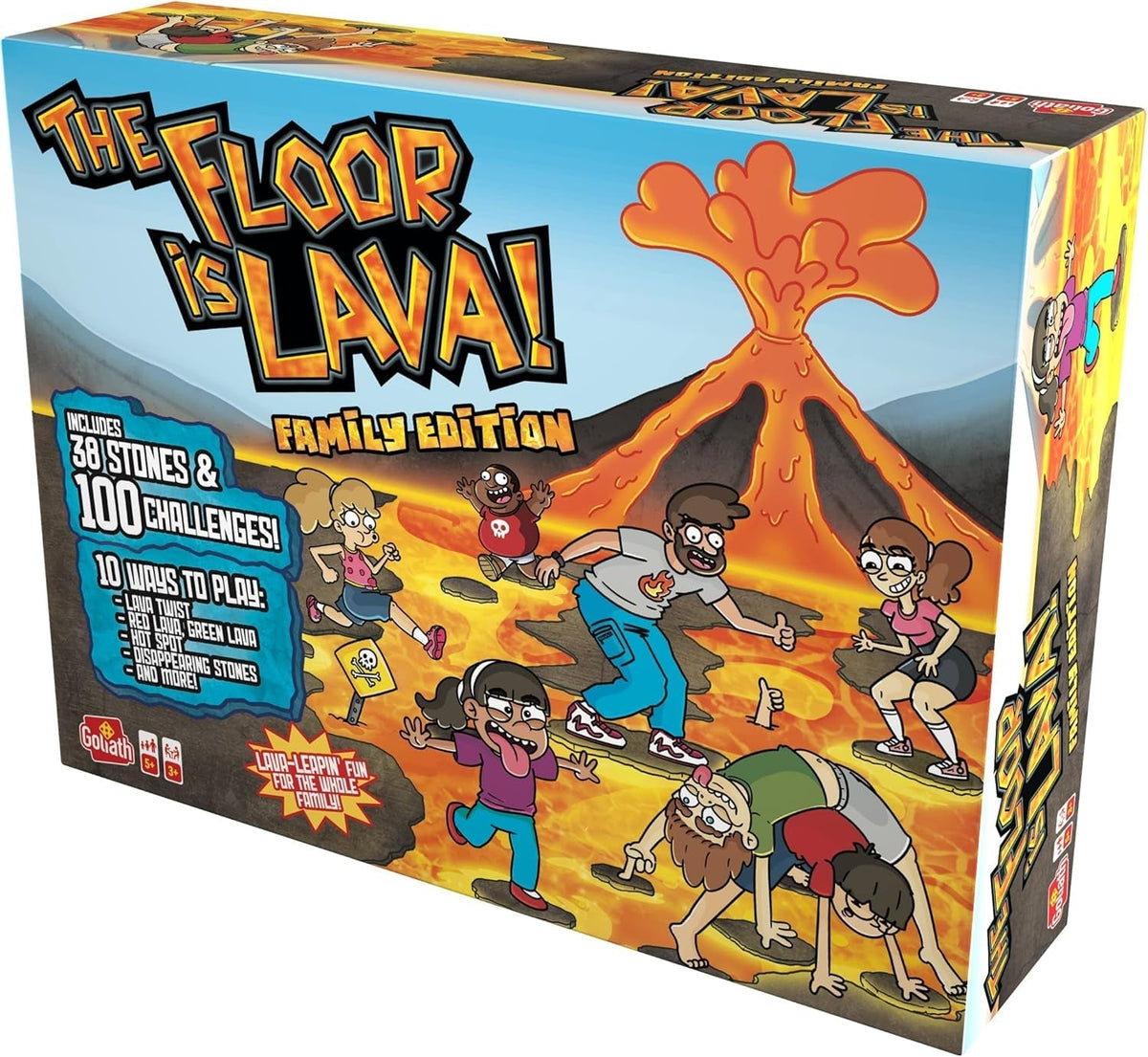 the Floor Is Lava! Family Edition, Board Games from 5 Years, the Floor Is Lava Family Edition, for 3 or More Players