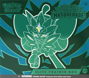 TCG: Scarlet & Violet—Twilight Masquerade Elite Trainer Box (1 Full-Art Teal Mask Ogerpon Promo Card, 9 Boosters & Premium Accessories)