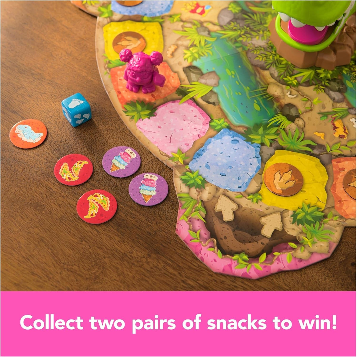 Snack-O-Saurus Rex – an Interactive Board Game for Snack Lovers & Dino Fans, Funny Family Game, Board Game for Family Game Night, for Kids Aged 5 & Up