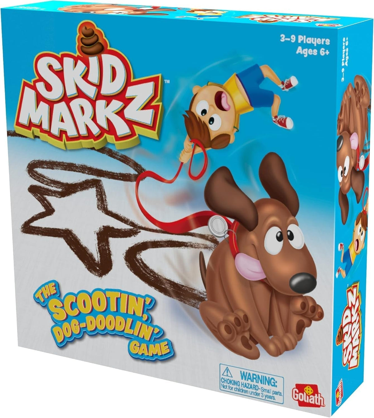 Games - Skid Markz, the Scootin, Dog-Doodlin Game for Kids, for 3-9 Players Ages 6+