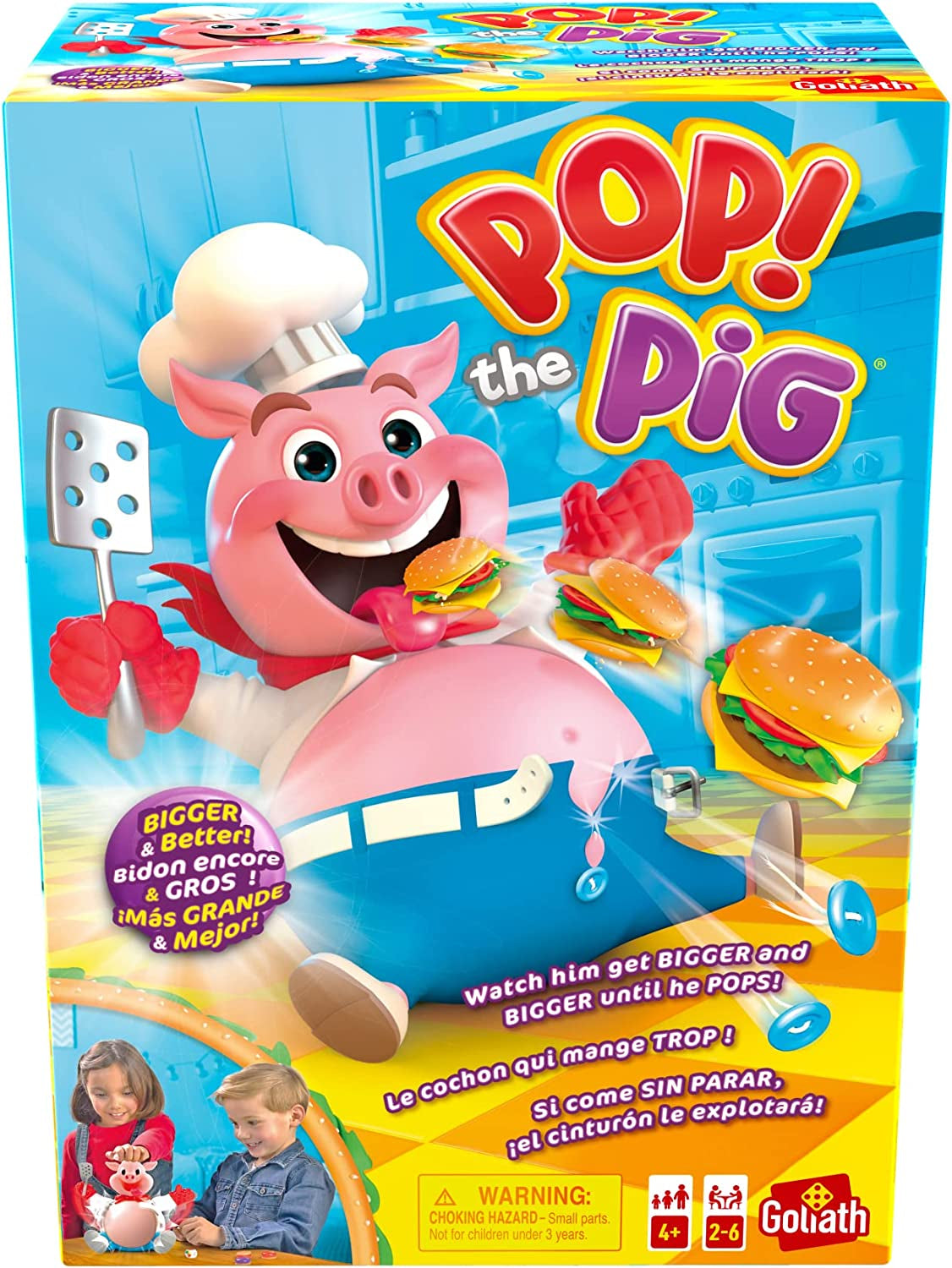 Games Pop the Pig: Even Bigger and Better Kids Games | for 2-6 Players | Ages 4+