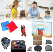 5 Sets of Korean Folk Game Set (Korean Traditional Play Game) - Korean Traditional Play Game Family Games - Jebi Chagi, Gong-Gi, Biseokchigi, Paeng-Y, Ddakji, Family Travel Games