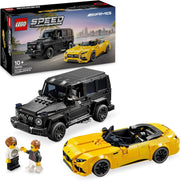 Speed Champions Mercedes-Amg G 63 & Mercedes-Amg SL 63 Car Toys, Vehicle Playset for Kids, 2 Building Sets with 2 Driver Minifigures, Gift for 10 plus Year Old Boys and Girls 76924