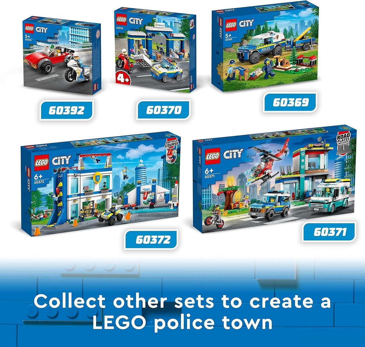 60369 City Mobile Police Dog Training Set, SUV Toy Car with Trailer, Obstacle Course and Puppy Figures, Animal Playset for Boys and Girls Aged 5 Plus
