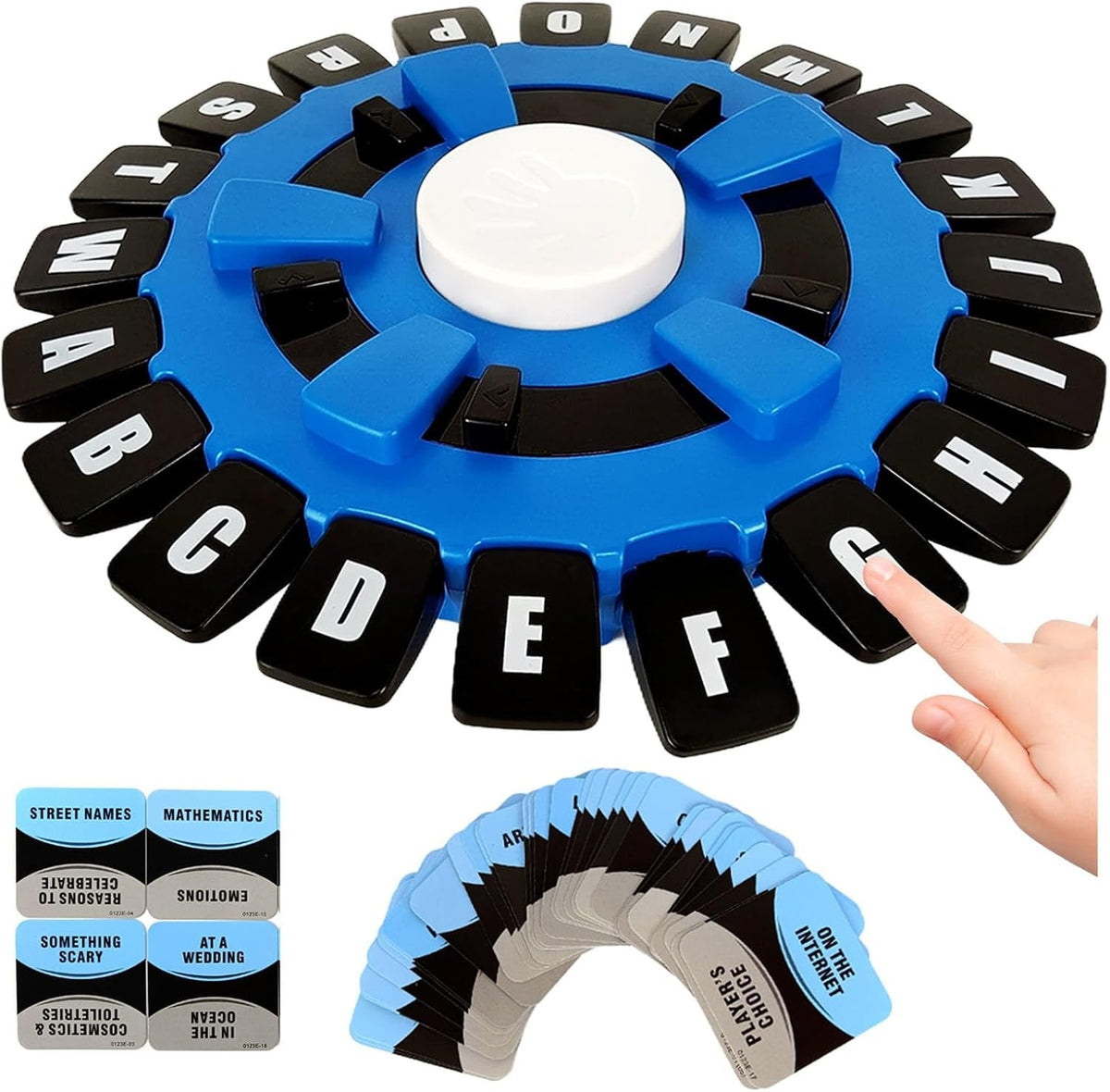 Word Game Fun Toy the Quick Thinking Games Uk,Board Game Thinking Words,Letter Pressing Word Game,Fast-Paced Family Board Game,Interactive Learning Scrabble Letters Game for Adults Kids Family Games
