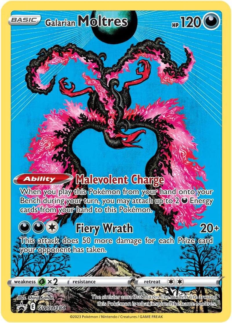 TCG: Crown Zenith Tin – Galarian Moltres (1 Foil Card & 4 Booster Packs)