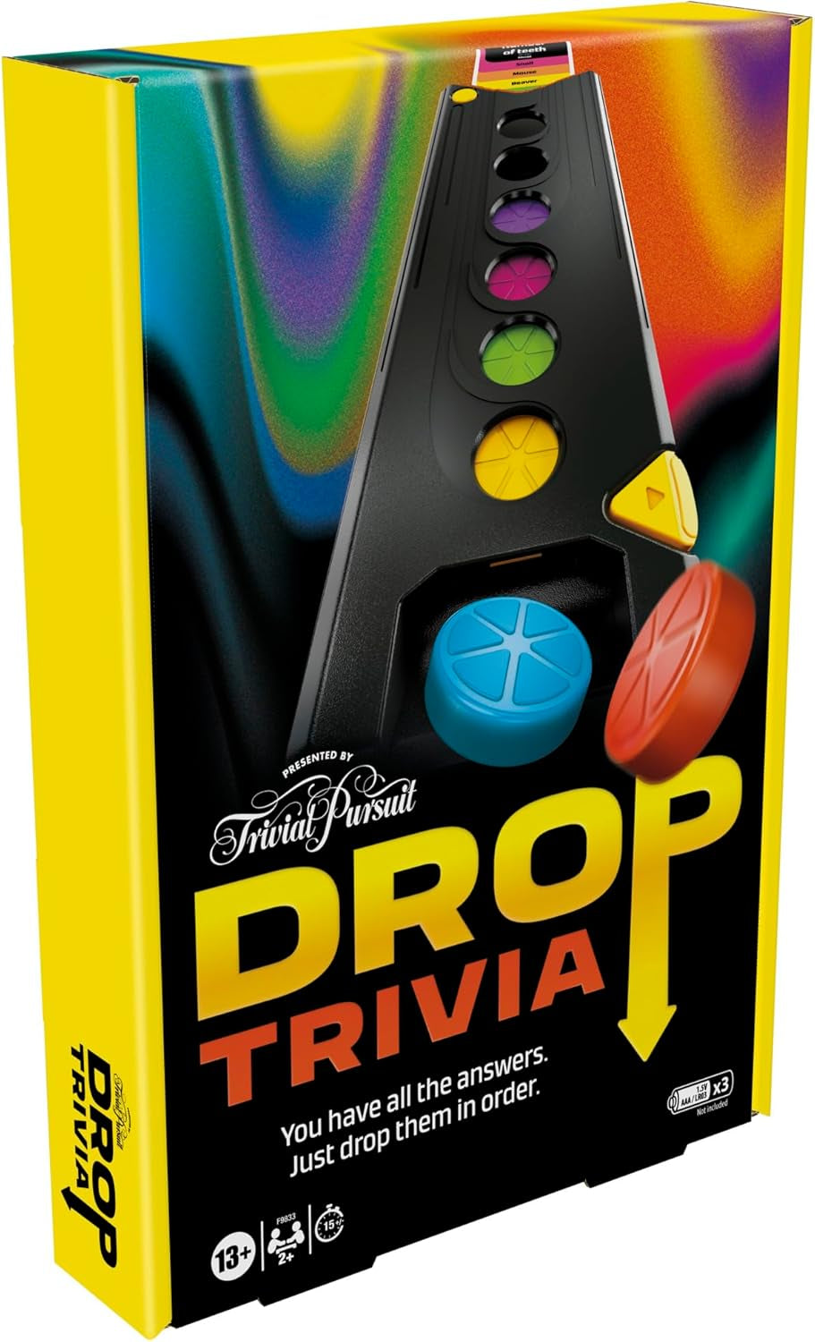 Drop Trivia Electronic Board Game, Reimagined Classic for 2 Players or More, Party Games for 13+ Year Old Boys and Girls, Fun and Birthday Toy