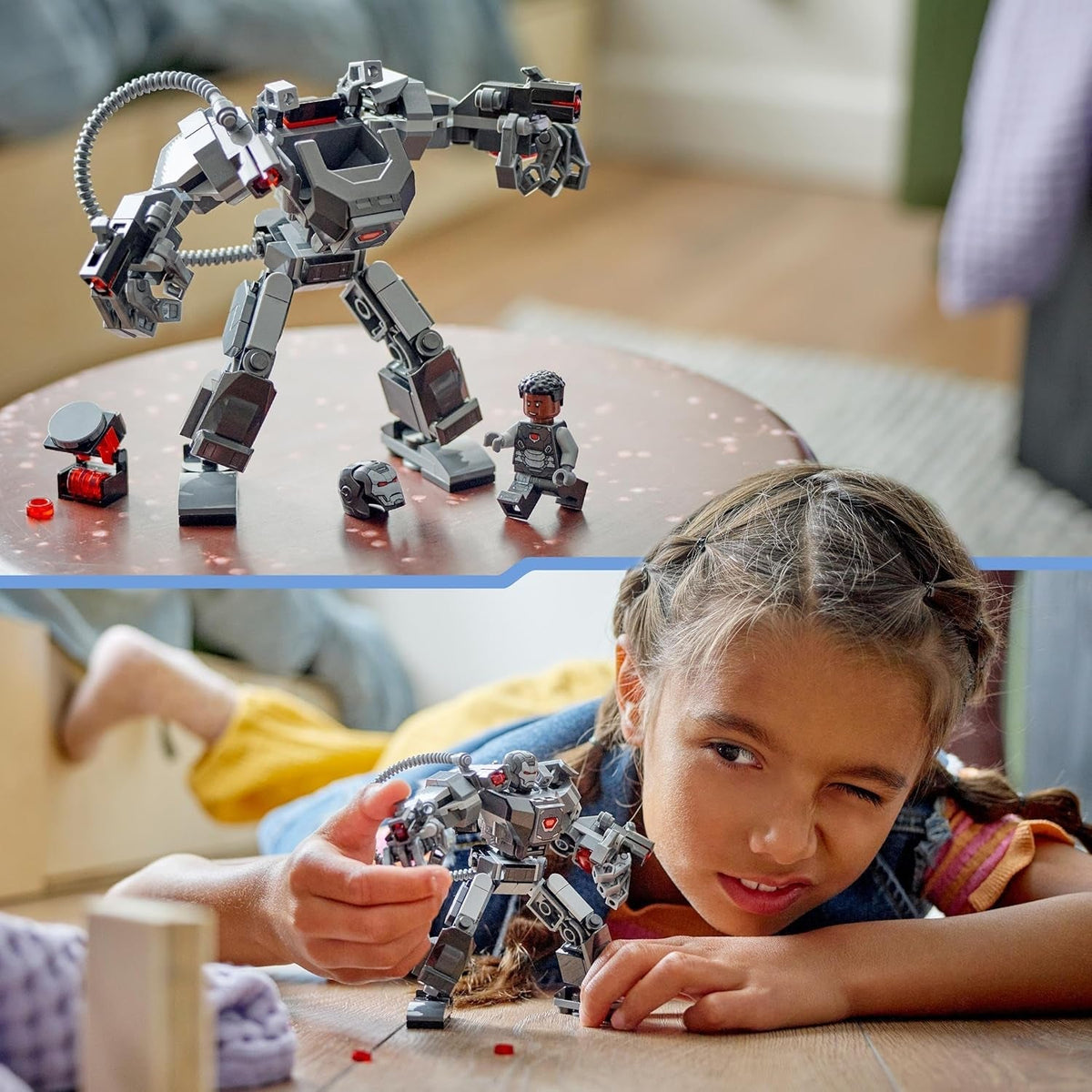 Marvel War Machine Mech Armour, Buildable Toy Action Figure for Kids with 3 Stud Shooters, Legendary Character from the MCU, Gifts for Boys and Girls Aged 6 plus Years Old 76277