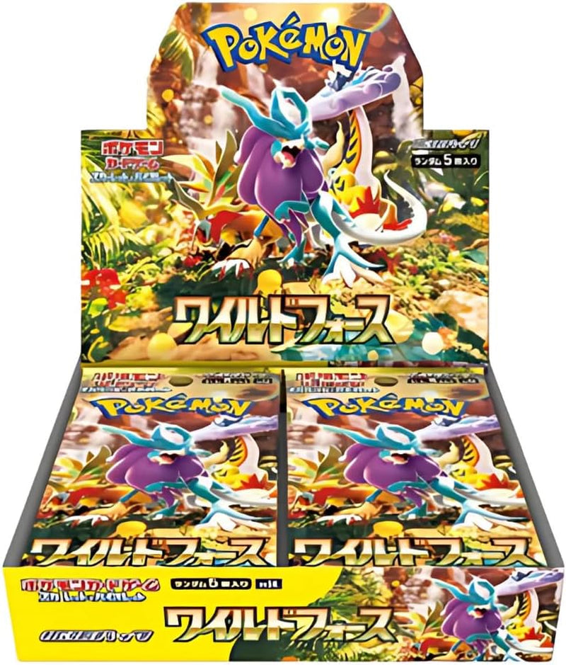 Wild Force Japanese Pokemon Booster Box (30 Packs) | Scarlet & Violet Set | Pokémon Trading Cards | 30 Booster Packs | TCYM Authenticated | Pokemon TCG Pack | Japanese Temporal Forces |