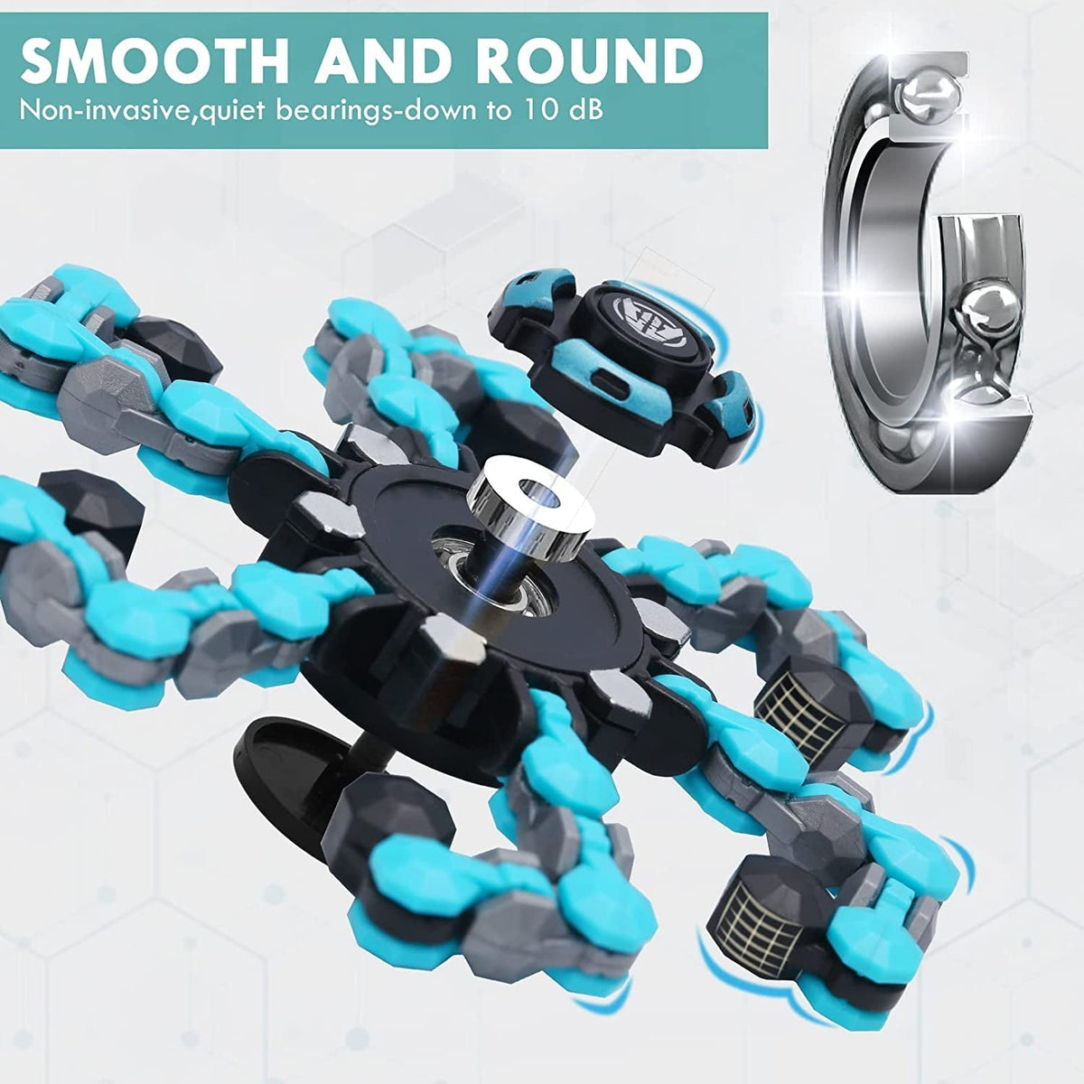 NEW Transformable Sensory Fidget Spinner Toy, Funny DIY Spin Top Hand Finger Spinner Creative Fingertip Mechanical Gyro for Kids Adults, All Ages