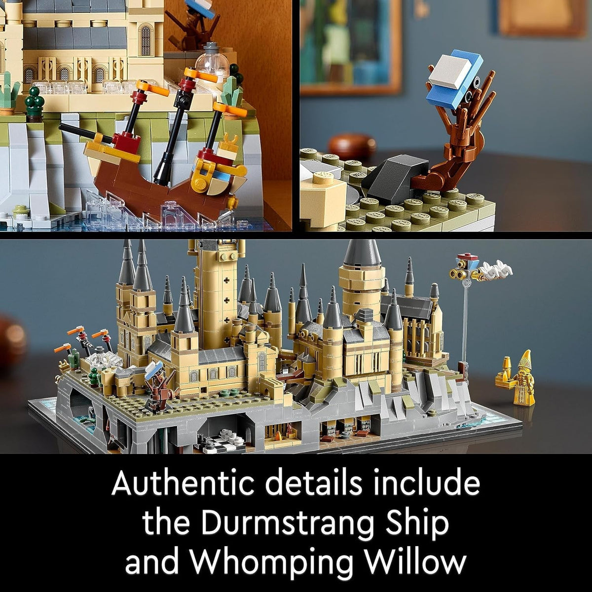 Harry Potter Hogwarts Castle and Grounds - Collectible Set for Adults Incl. Main & Astronomy Towers, Great Hall, Chamber of Secrets & Architect Minifigure - 76419