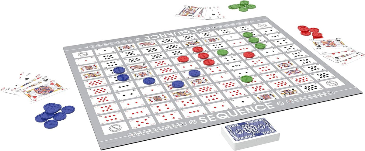 Goliath Games Sequence | Five-In-A-Row Fun for Everyone! | Family Strategy Game | for 2 or More Players, Ages 7+, White