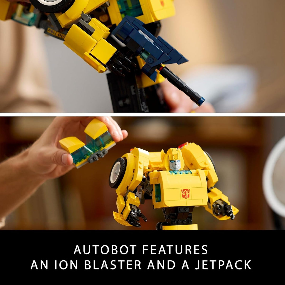 Icons Transformers Bumblebee Action Figure Building Set, Collectible Robot Model Kit for Adults to Build, Converts to Vehicle Mode, Gifts for Men, Women, Him, Her and Sci-Fi Fans 10338