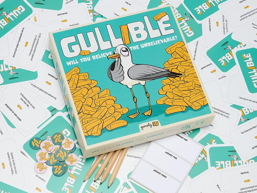Gullible: the Super-Fun Party Game of Creativity, Bluffing and Hilarious Facts. Will You Fool Your Family and Friends or Believe the Unbelievable? (Gullible)