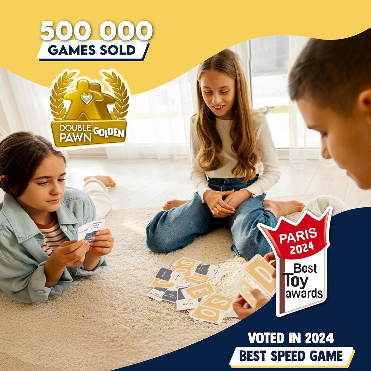 QUICKSTOP | Card Game for Family and Friends | Fast and Hilarious | 2-7 Players | Party Game for Adults and Kids 10+ | 30 Minutes Playing Time