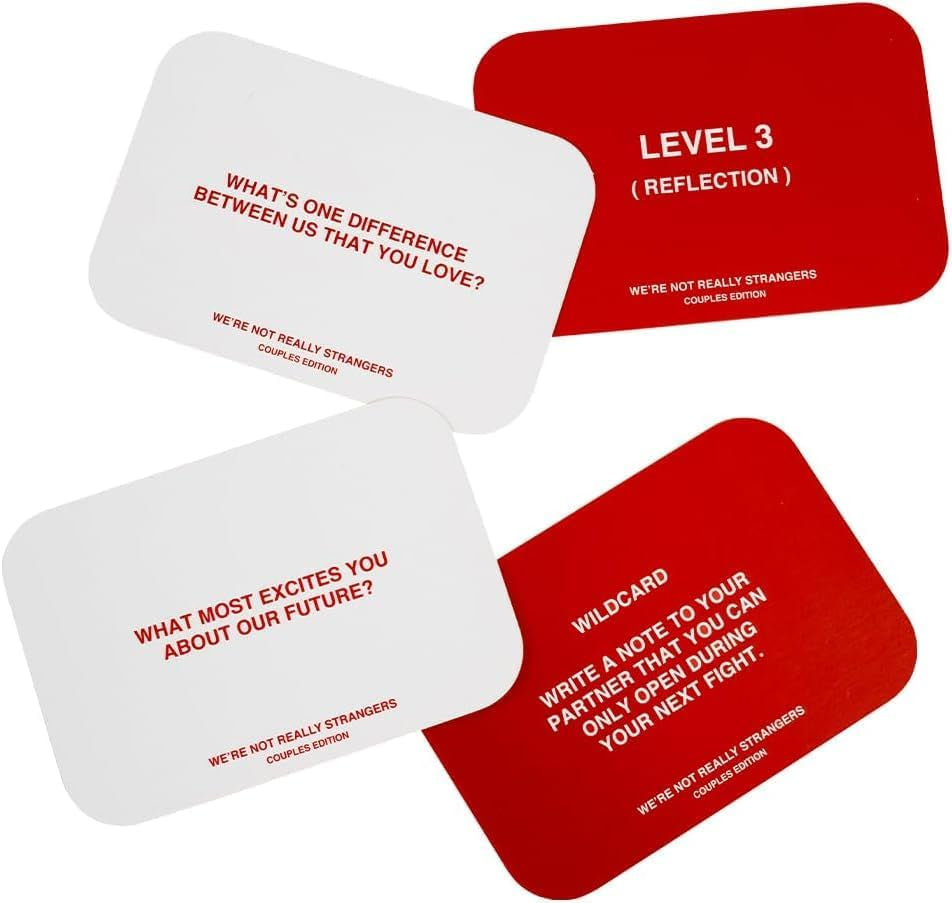 Couples Edition by We’Re Not Really Strangers - a Conversational Adult Card Game for Couples to Strengthen Their Relationship, 150 Questions and Wildcards for Date Night with Your Partner