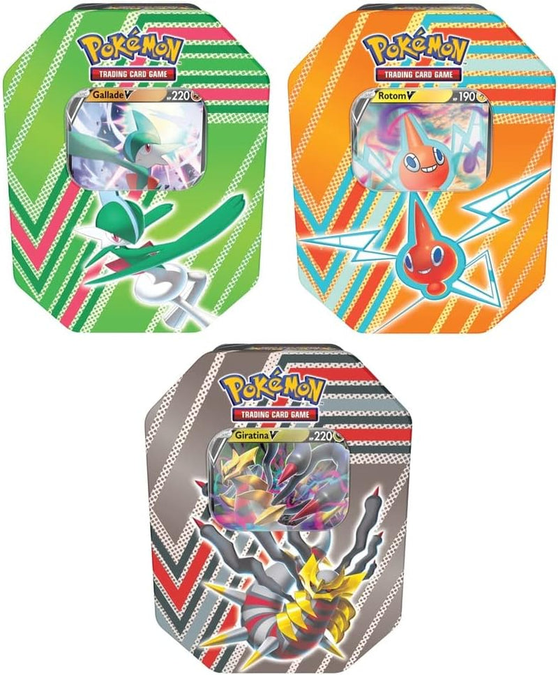 Hidden Potential Tin – Rotom V (1 Foil Card & 4 Booster Packs)