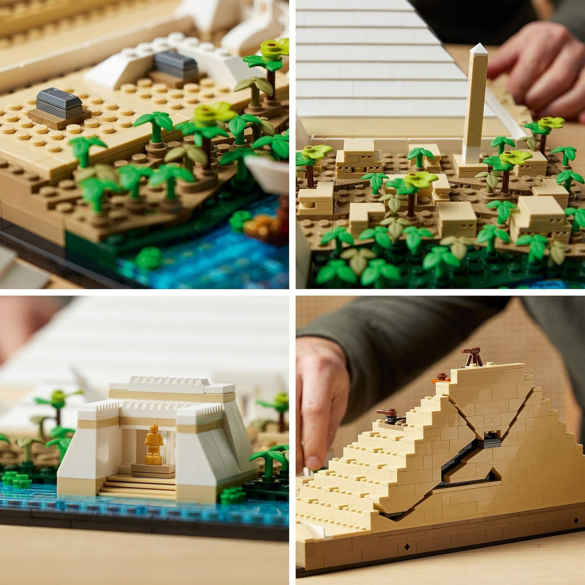 Architecture Great Pyramid of Giza Set, Home Decor Model Building Kit, Gift Idea for Adults, Men, Women, Mum, Dad, Creative Activity, Famous Landmarks Collection 21058