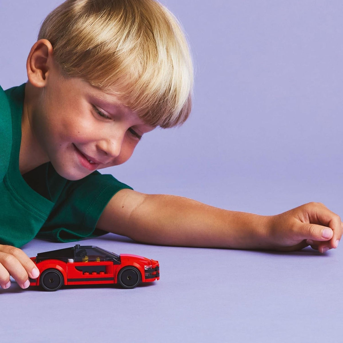 City Red Sports Car Toy - Race Car Toys for 5+ Year Old Boys & Girls - Educational Gifts for Birthdays & Holidays - Includes a Driver Minifigure & Accessories - 60448