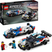 Speed Champions BMW M4 GT3 & BMW M Hybrid V8 Race Car Toys for 9 plus Year Old Boys & Girls, Buildable Model Vehicles with 2 Driver Minifigures, Kids' Bedroom Decoration, Birthday Gift Idea 76922