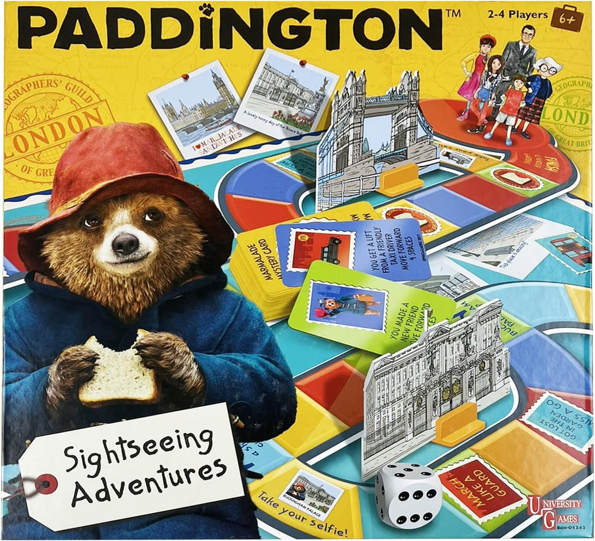 Paddington Bear Movie Board Game Sightseeing Adventures Board Game for 6 Year Olds Plus,Brown