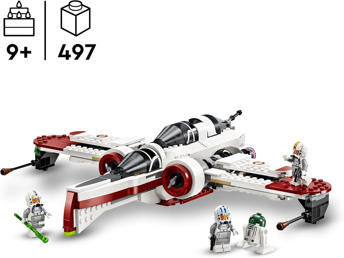 Star Wars 75402 ARC-170 Starfighter Building Toy with 3 Clone Pilot Minifigures, plus an R4-P44 Droid Figure, Birthday Gift Idea for Revenge of the Sith Fans, 9+ Year Old Boys and Girls