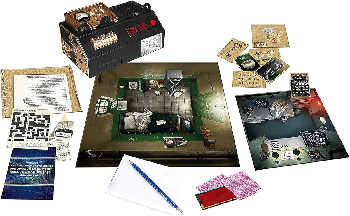 Games Presents: Escape Room - the Game | 3 Thrilling Escape Rooms in Your Own Home! | Board Games for Adults | for 3-5 Players | Ages 16+ | Styles May Vary