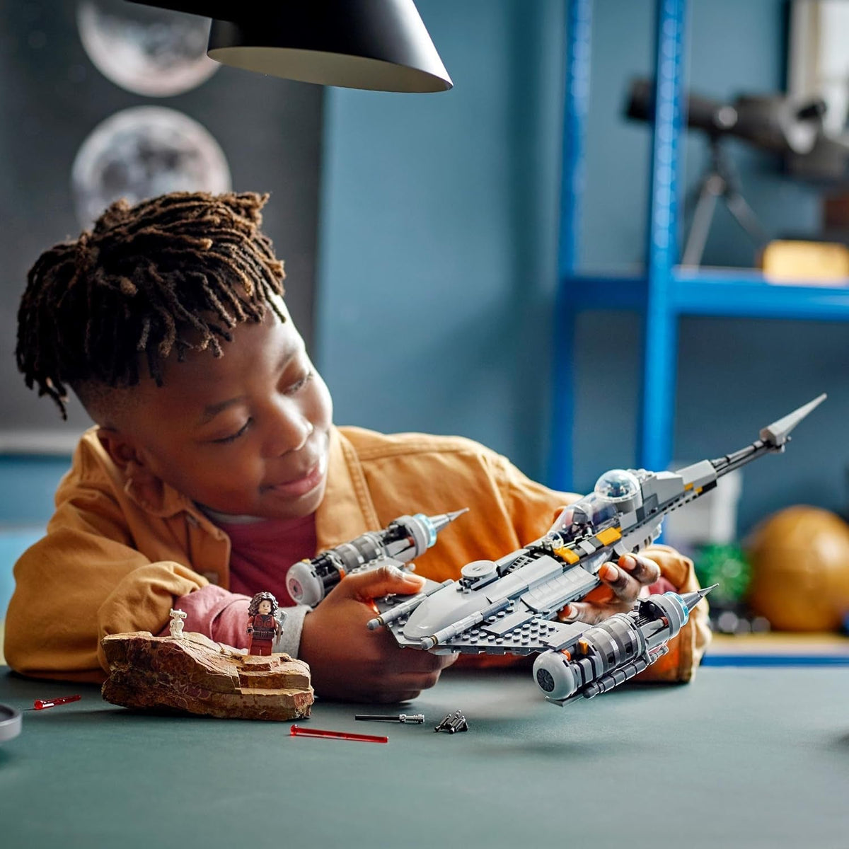 Star Wars the Mandalorian'S N-1 Starfighter Building Toy, the Book of Boba Fett, Gift Idea for Kids, Boys & Girls Age 9 plus with Baby Yoda and Droid Figures 75325