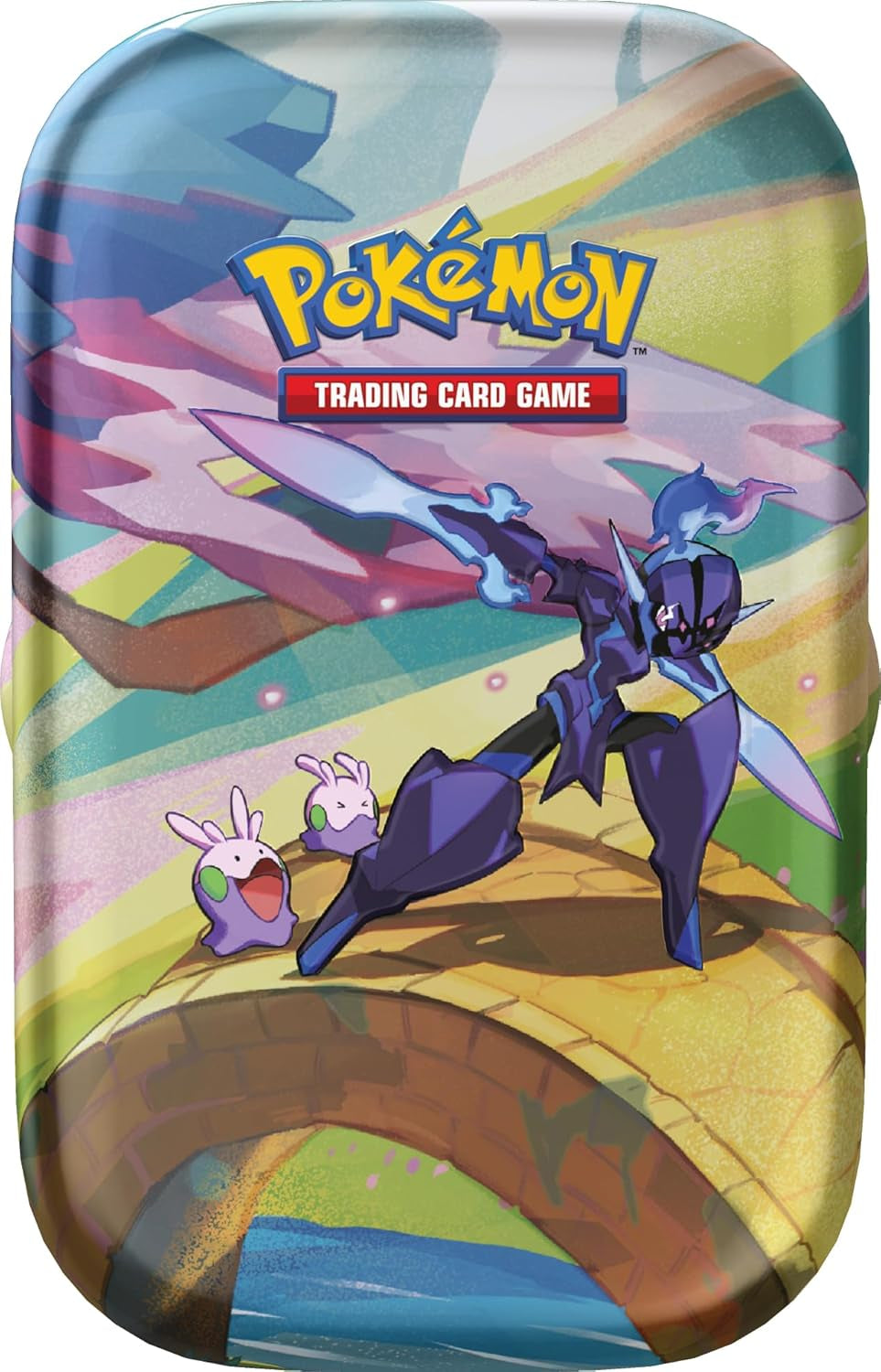TCG: Vibrant Paldea Mini Tin – Ceruledge & Goomy (2 Booster Packs, 1 Sticker Sheet)