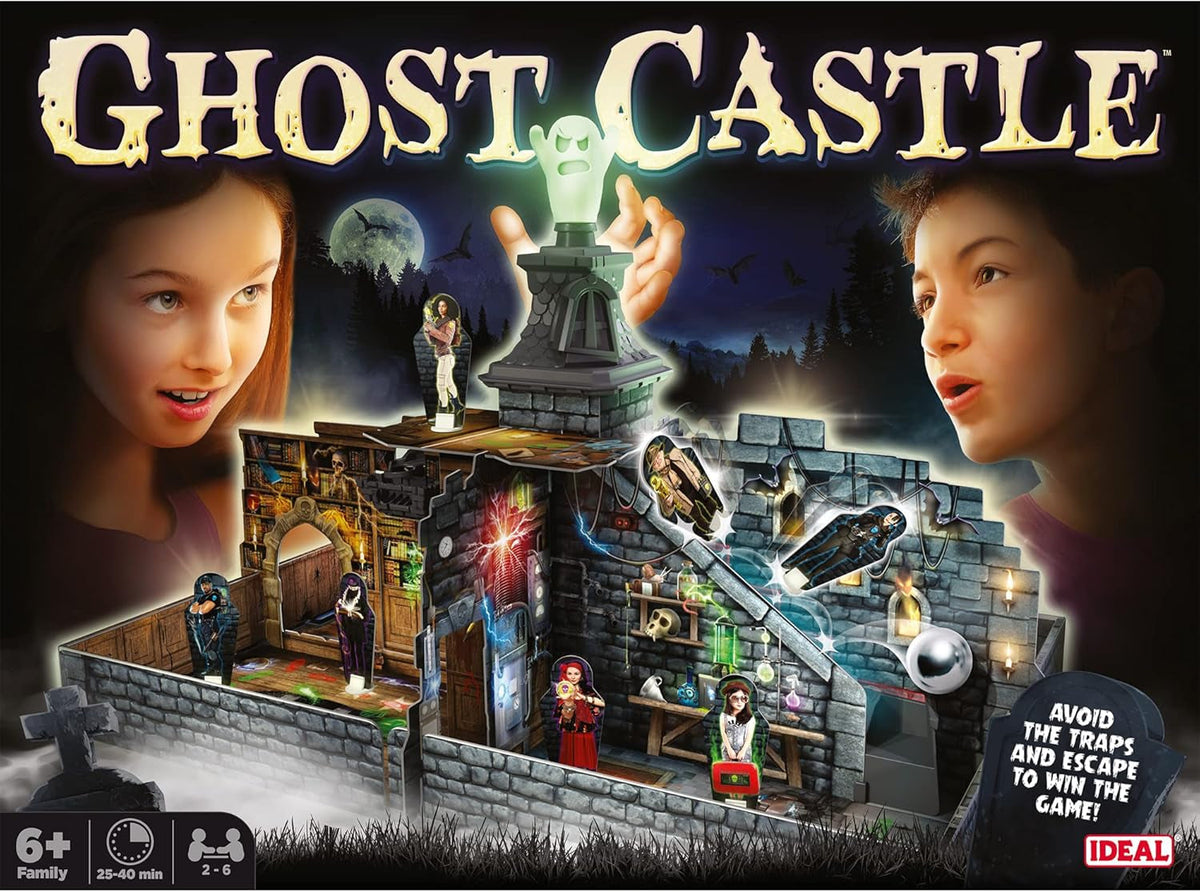 | Ghost Castle Avoid the Traps and Escape the Haunted Castle! | Family Games | for 2-6 Players | Ages 6+, Multicolor