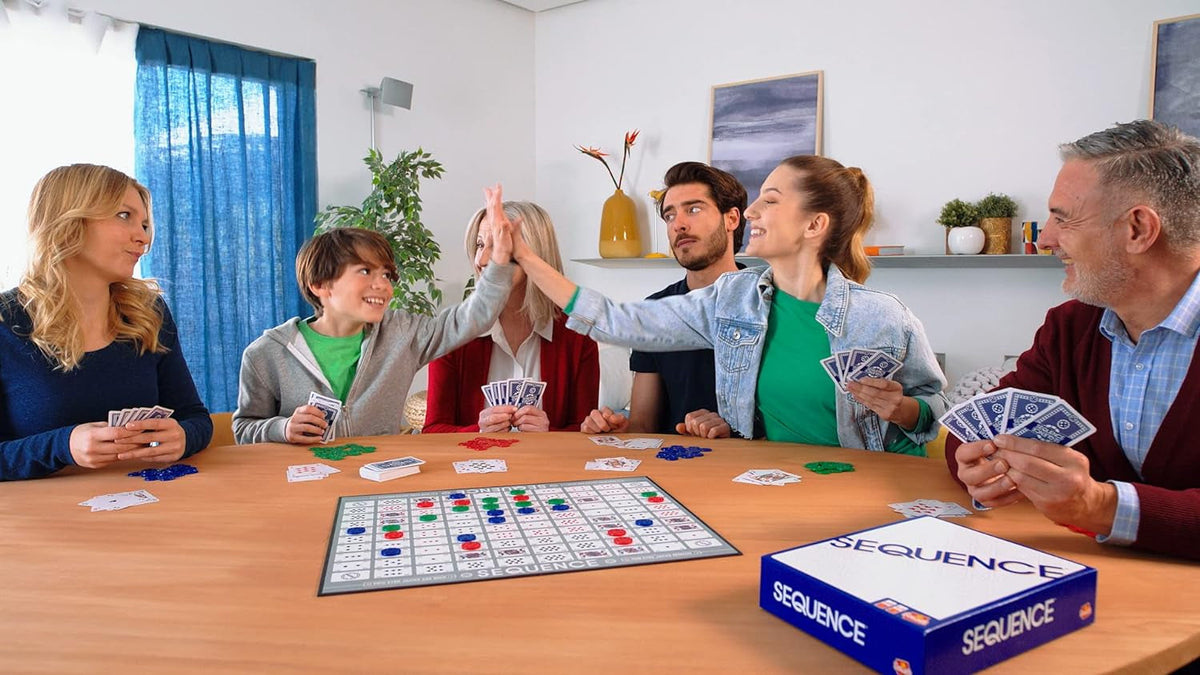Goliath Games Sequence | Five-In-A-Row Fun for Everyone! | Family Strategy Game | for 2 or More Players, Ages 7+, White