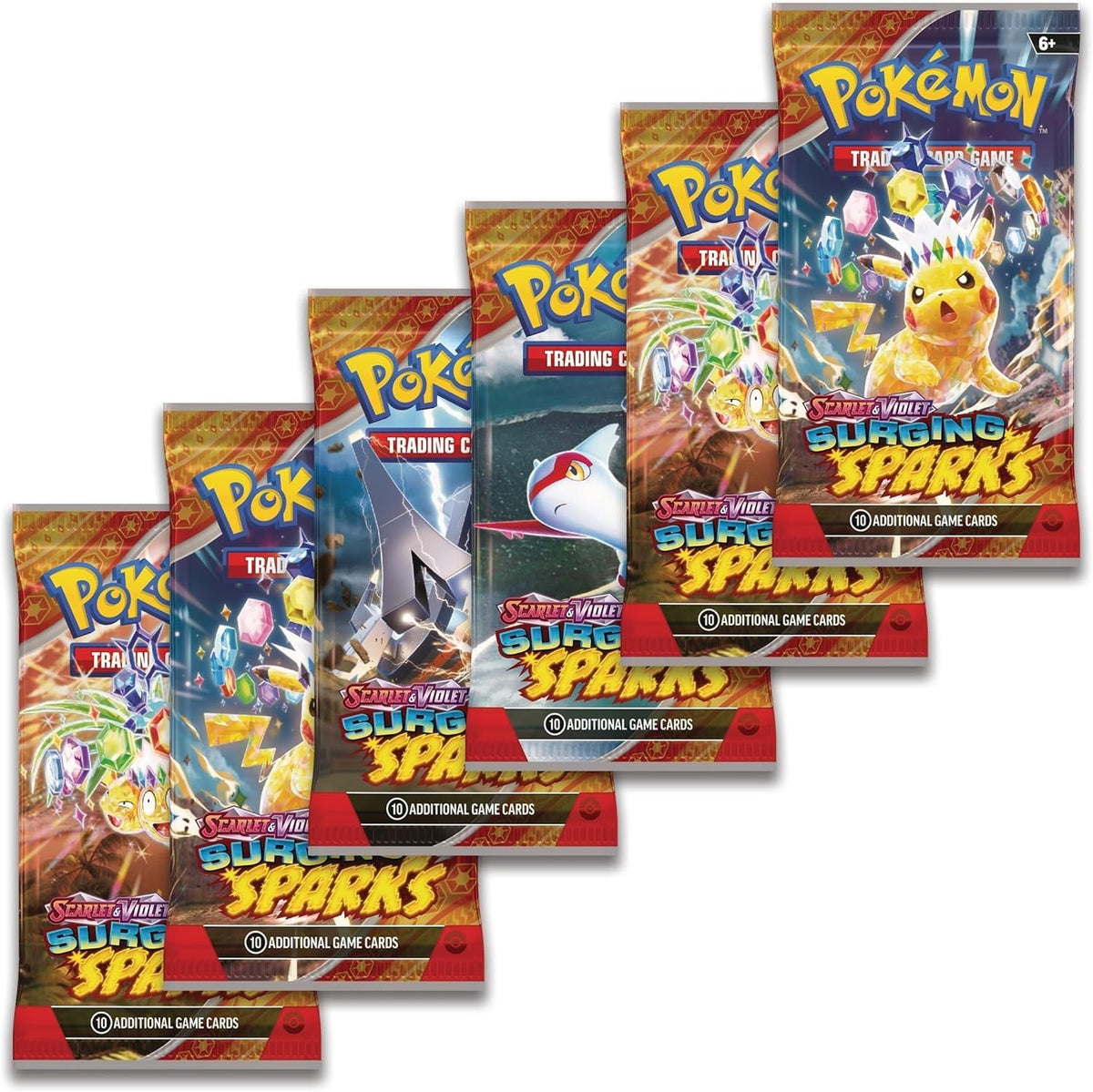 TCG: Scarlet & Violet—Surging Sparks Booster Bundle (6 Booster Packs)